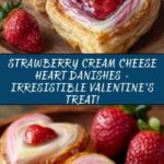 Strawberry Cream Cheese Heart Danishes Recipe