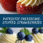 Red, White, and Blue Cheesecake Strawberries Recipe
