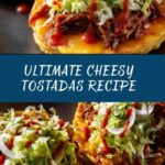 Cheesy Tostadas with Lettuce and Sauce Recipe