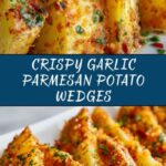 Baked Garlic Parmesan Potato Wedges Recipe