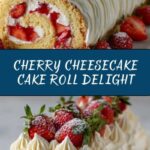 Cherry Cheesecake Cake Roll Recipe