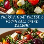 Cherry, Goat Cheese & Toasted Pecan Kale Salad Recipe