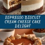 Sumptuous Espresso-Infused Biscuit and Cream Cheese Cake Recipe
