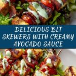BLT Skewers with Avocado Sauce Recipe