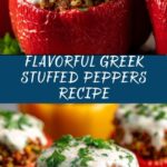 Greek Stuffed Peppers with Tzatziki Sauce Recipe