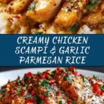 Chicken Scampi with Creamy Garlic Parmesan Rice Recipe