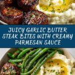 Garlic Butter Steak Bites with Parmesan Cream Sauce Recipe