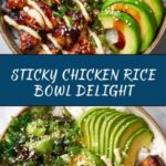 Sticky Chicken Rice Bowls Recipe