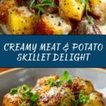 One-Pan Creamy Meat & Potato Skillet Recipe