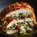Sundried Tomato, Spinach, and Cheese Stuffed Chicken Recipe