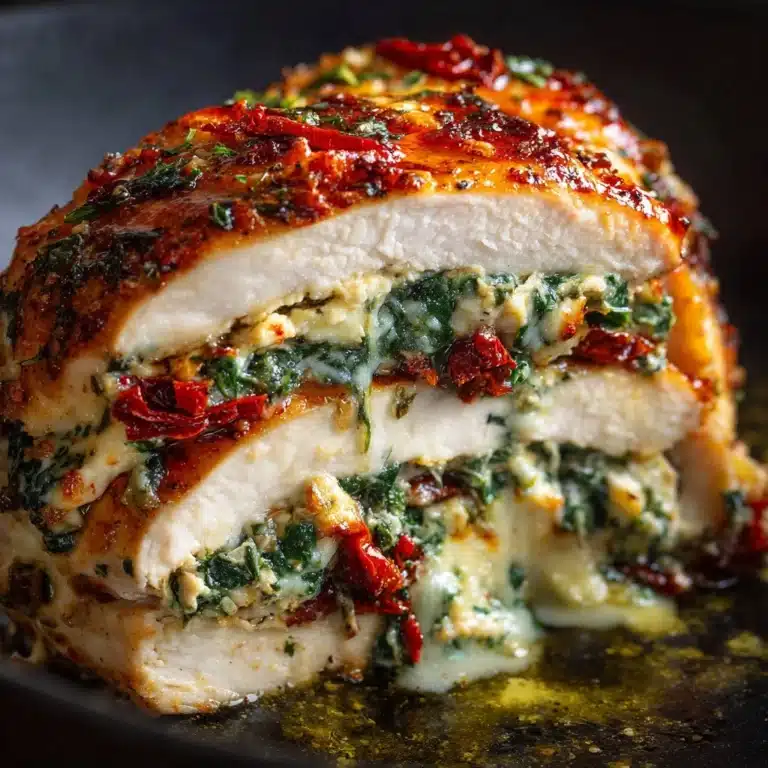 Sundried Tomato, Spinach, and Cheese Stuffed Chicken Recipe