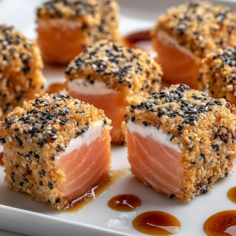Panko Sesame Crusted Salmon Bites Recipe