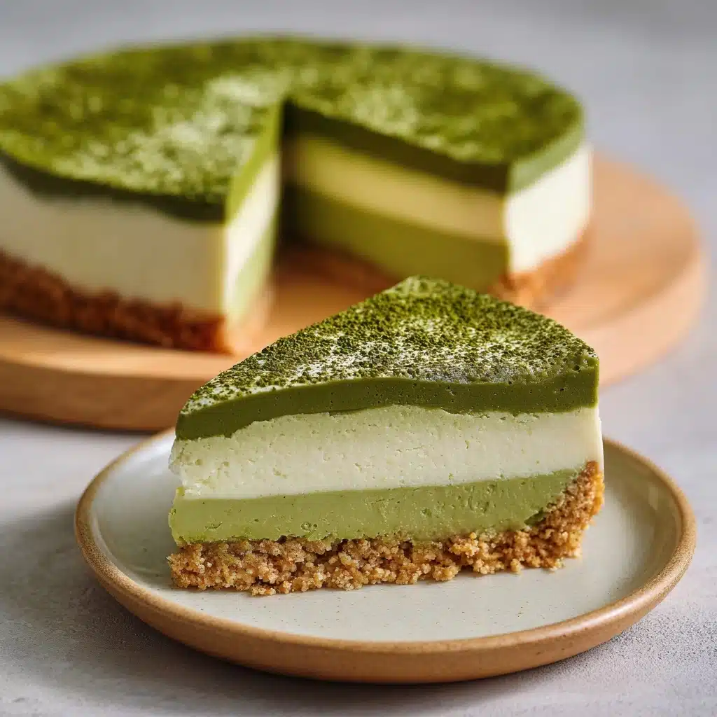 Matcha Green Tea Cheesecake Recipe - Recipe Image