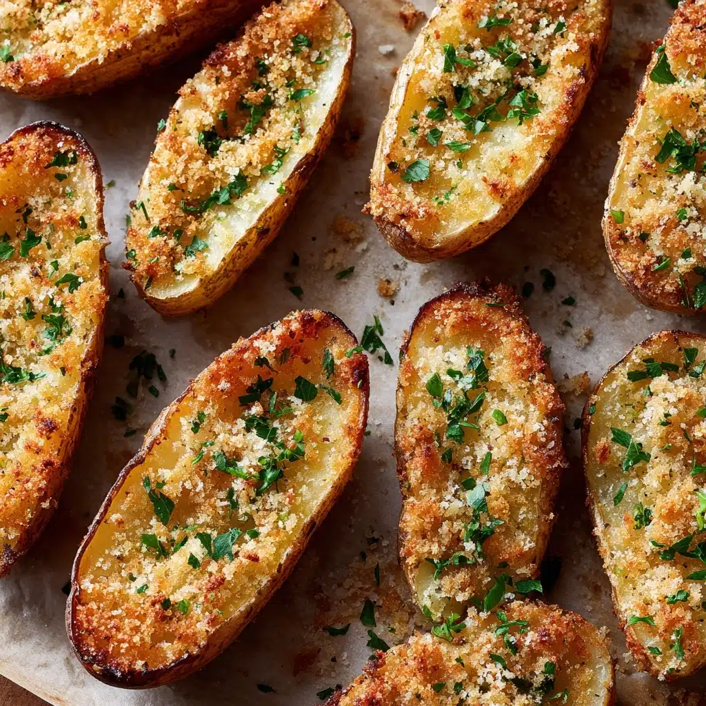Baked Garlic Parmesan Potato Wedges Recipe - Recipe Image