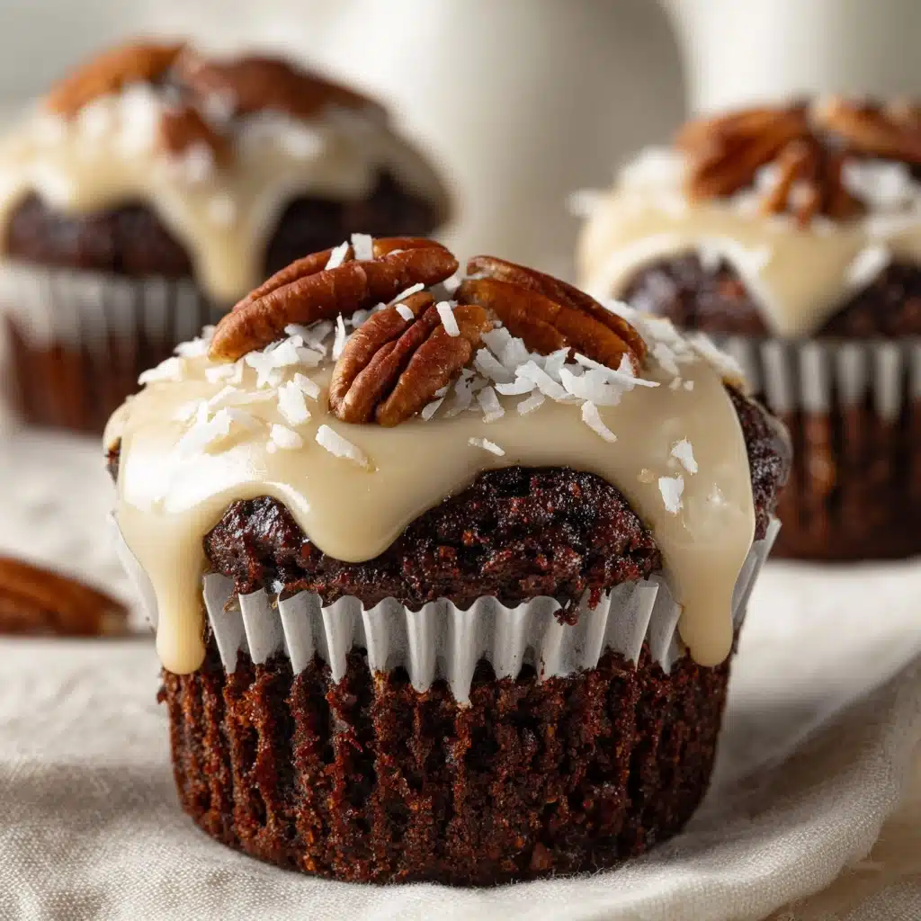 German Chocolate Cupcakes Recipe - Recipe Image