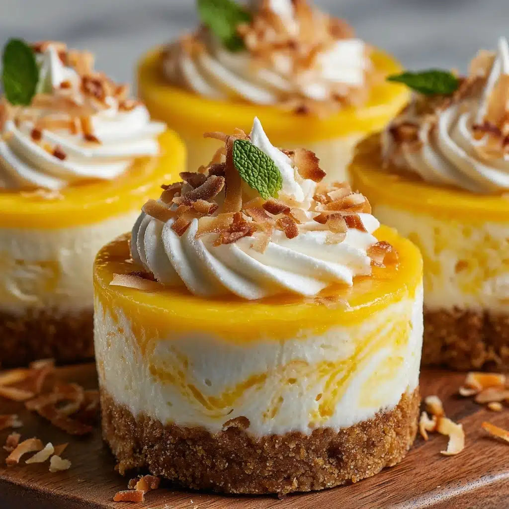Mini Pineapple Condensed Coconut Milk Cheesecakes Recipe - Recipe Image