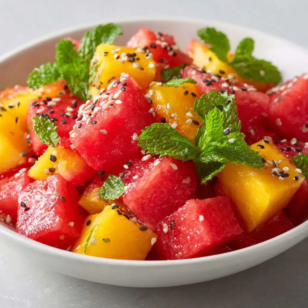 Peach Watermelon Salad: An Amazing Ultimate Recipe - Recipe Image