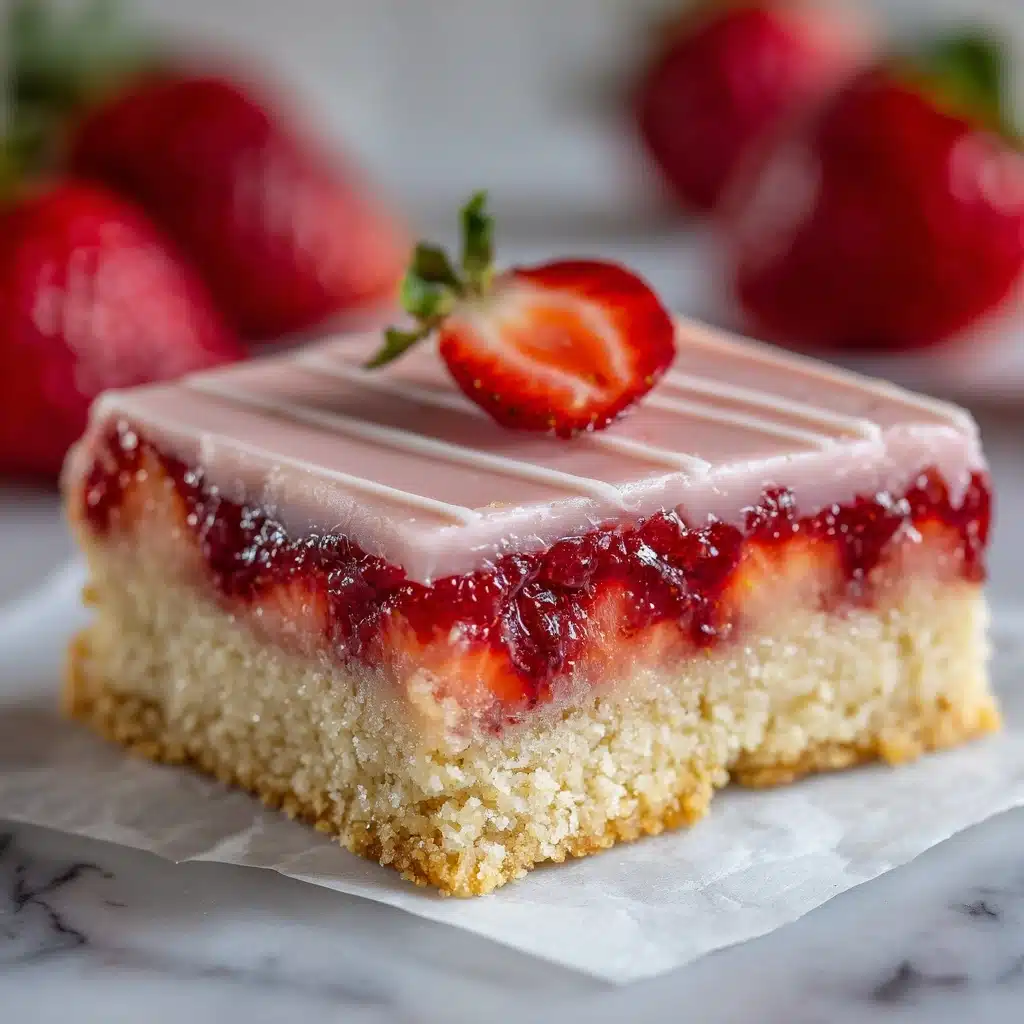 Strawberry Lemon Blondies Recipe - Recipe Image
