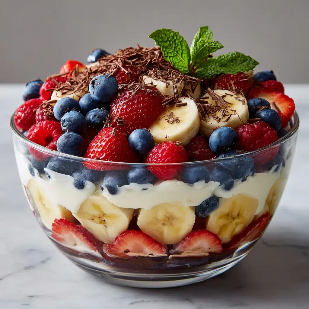 Red White and Blue Cheesecake Salad Recipe - Recipe Image