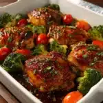 ONE PAN Balsamic Chicken and Veggies Recipe