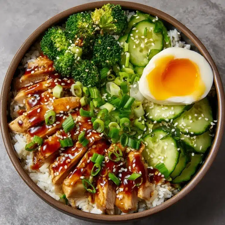 Sticky Chicken Rice Bowls Recipe