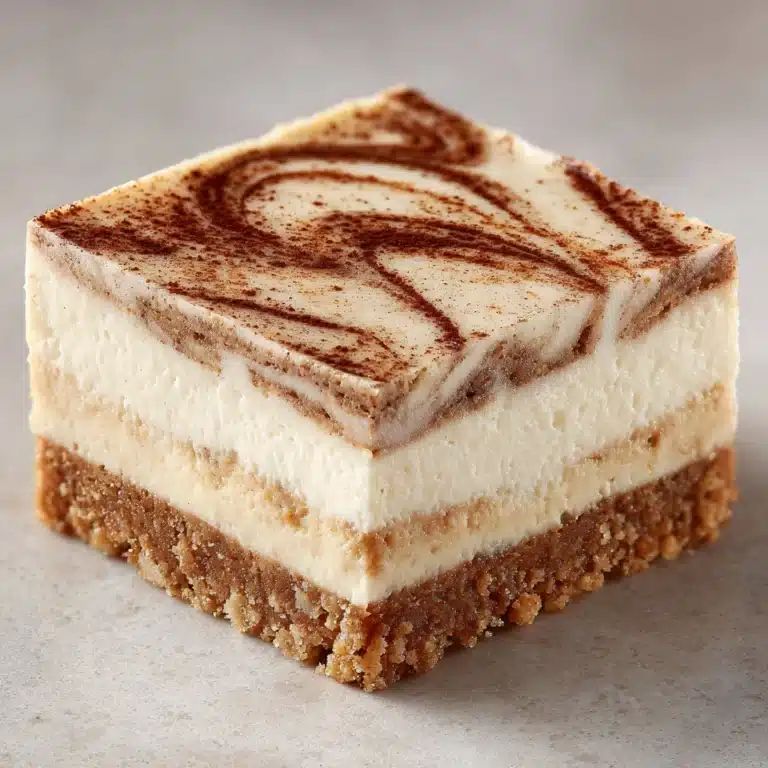 Blender Cinnamon Roll Cheesecake Bars Recipe