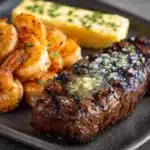 Garlic Butter Grilled Steak & Shrimp Recipe