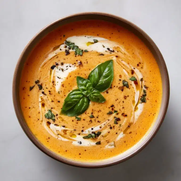 Tomato Basil Parmesan Soup Recipe