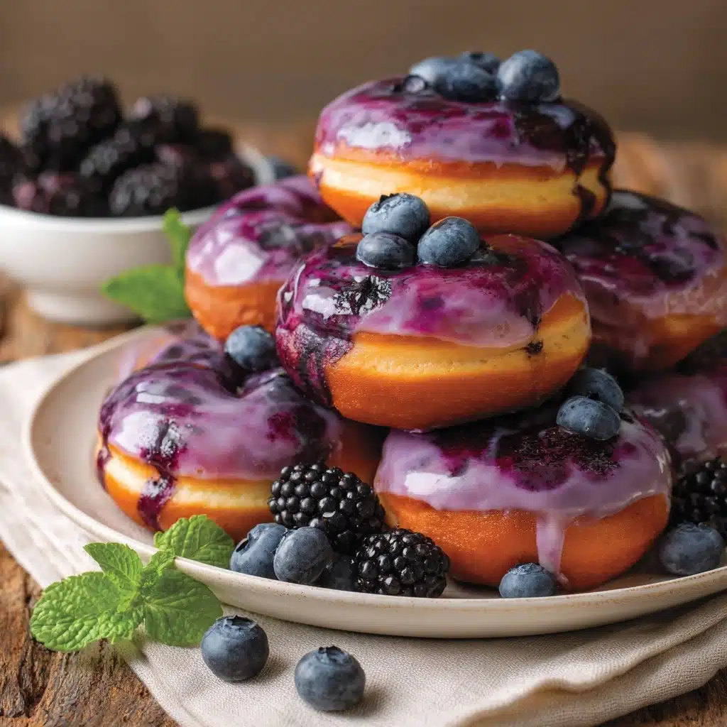 Blueberry Cake Donuts Recipe - Recipe Image
