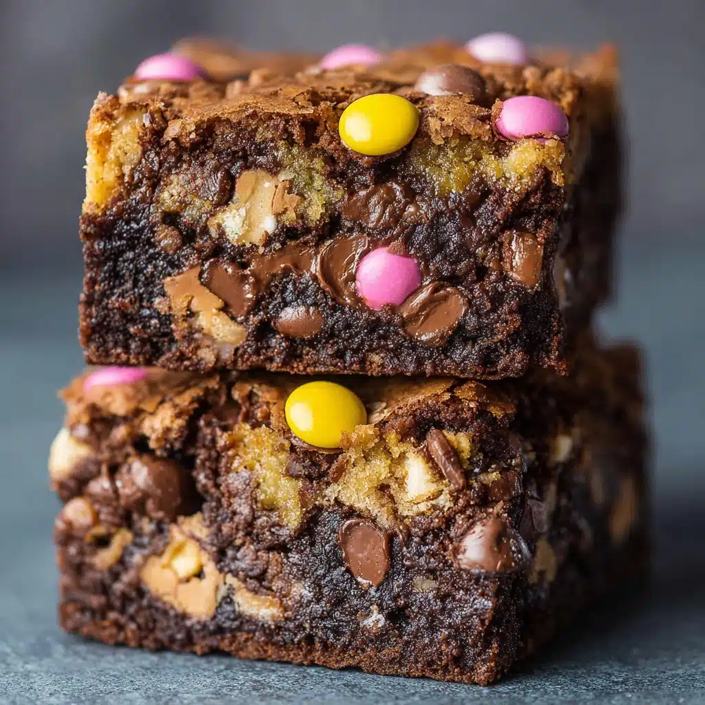Monster Cookie Dough Brownies Recipe