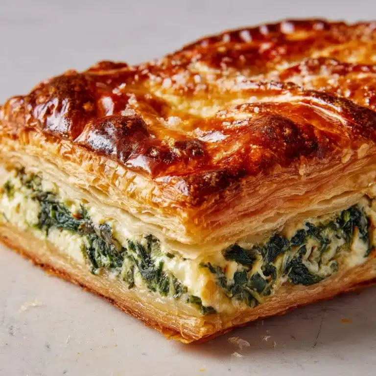 Spinach Stuffed Pie Recipe