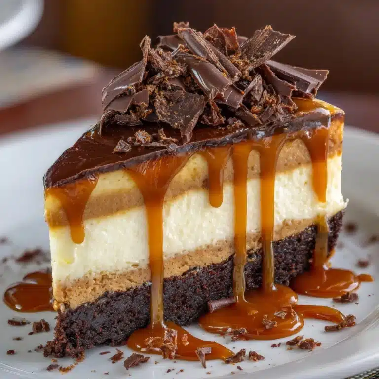 Caramel Brownie Cheesecake Recipe
