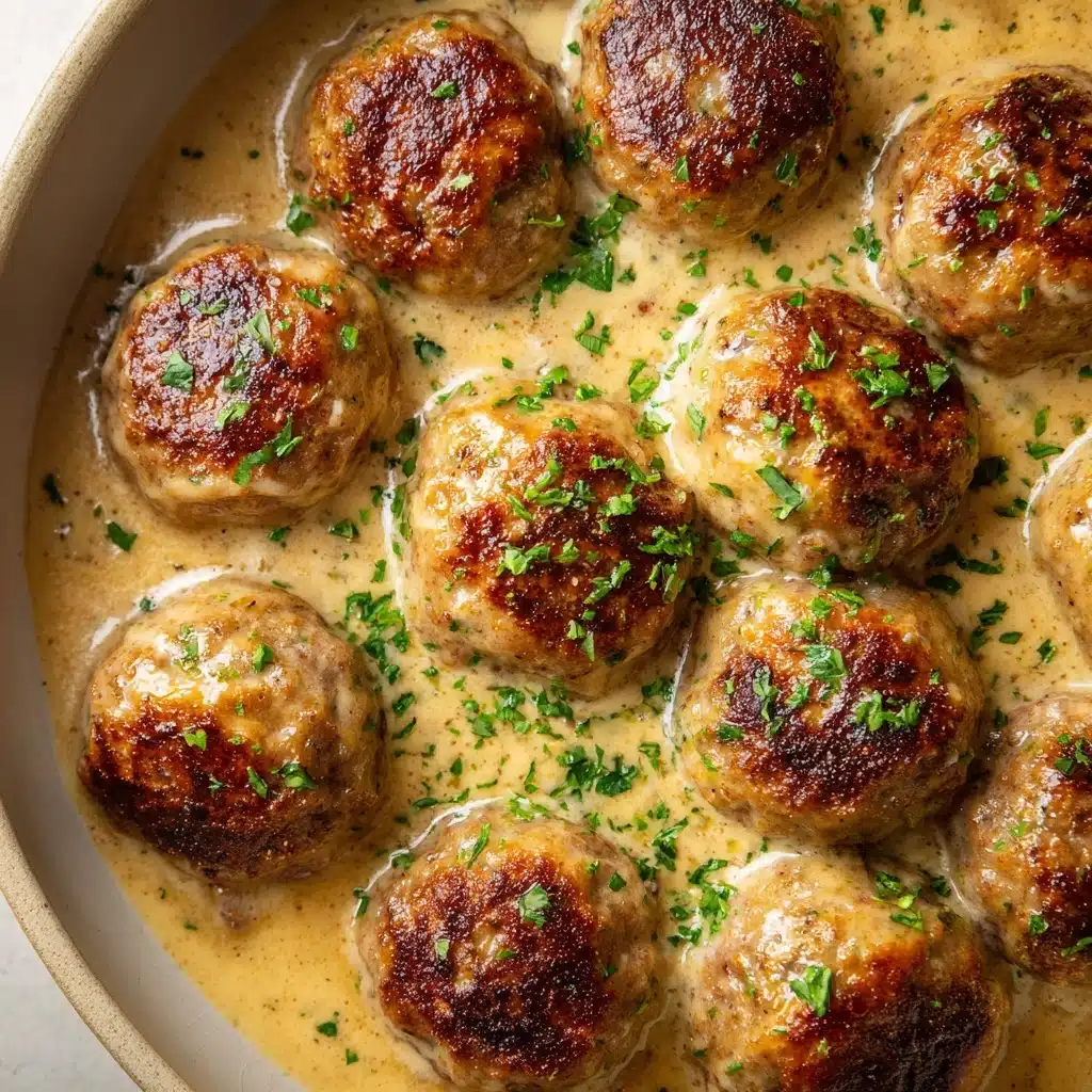 Meatballs in Dijon Gravy Recipe - Recipe Image