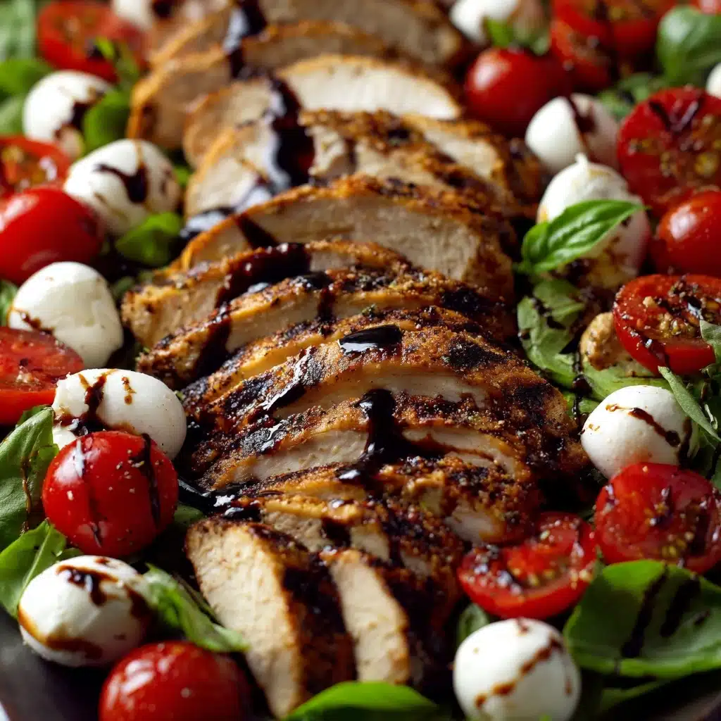 Balsamic Chicken Caprese Salad Recipe