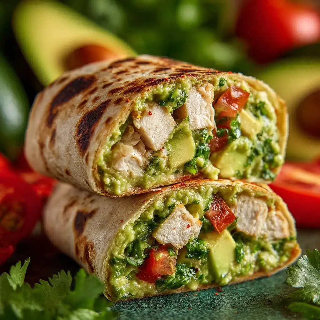 Quick & Easy Chicken Avocado Wrap Recipe - Recipe Image