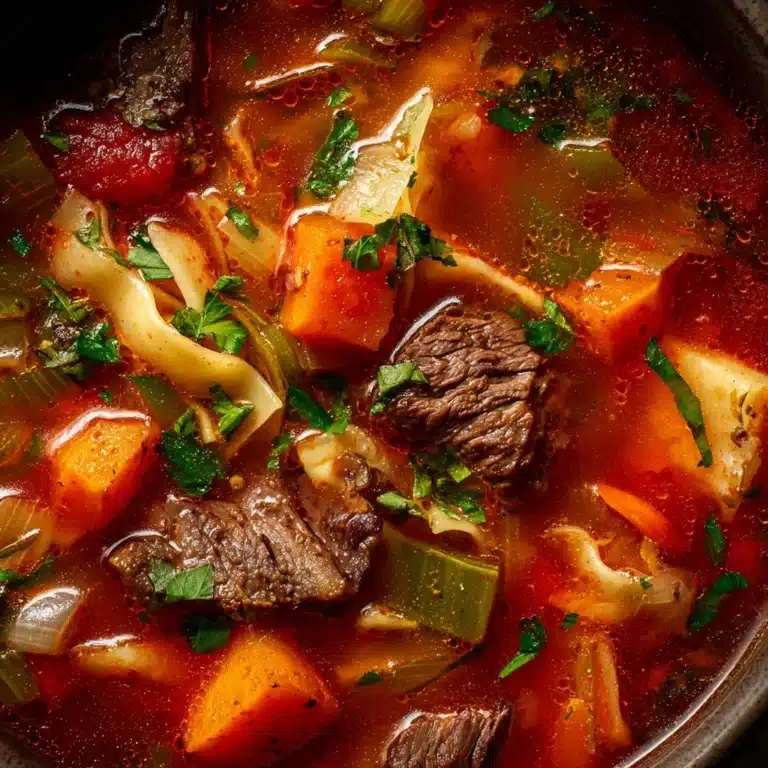 The BEST Vegetable Beef Soup Recipe