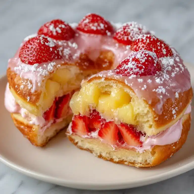 Strawberry and Cream Cheese Pineapple Bun Recipe