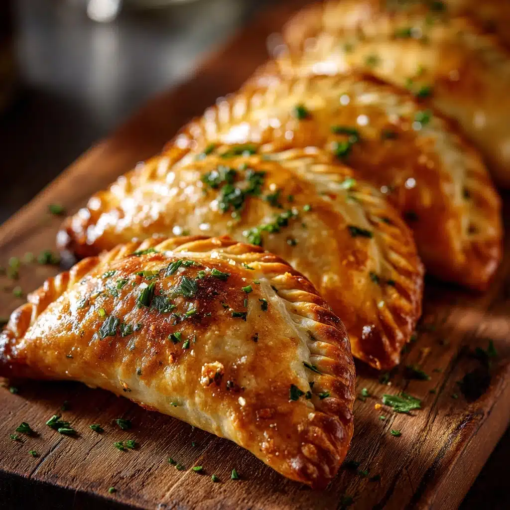 Crispy Chicken Alfredo Air Fryer Calzones Recipe - Recipe Image