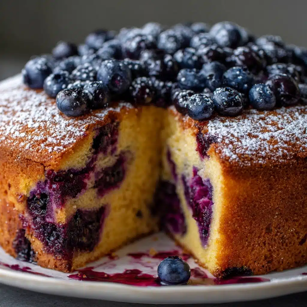 Blueberry Sour Cream Pound Cake Recipe - Recipe Image