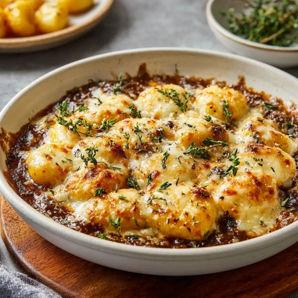 Baked French Onion Gnocchi Recipe - Recipe Image