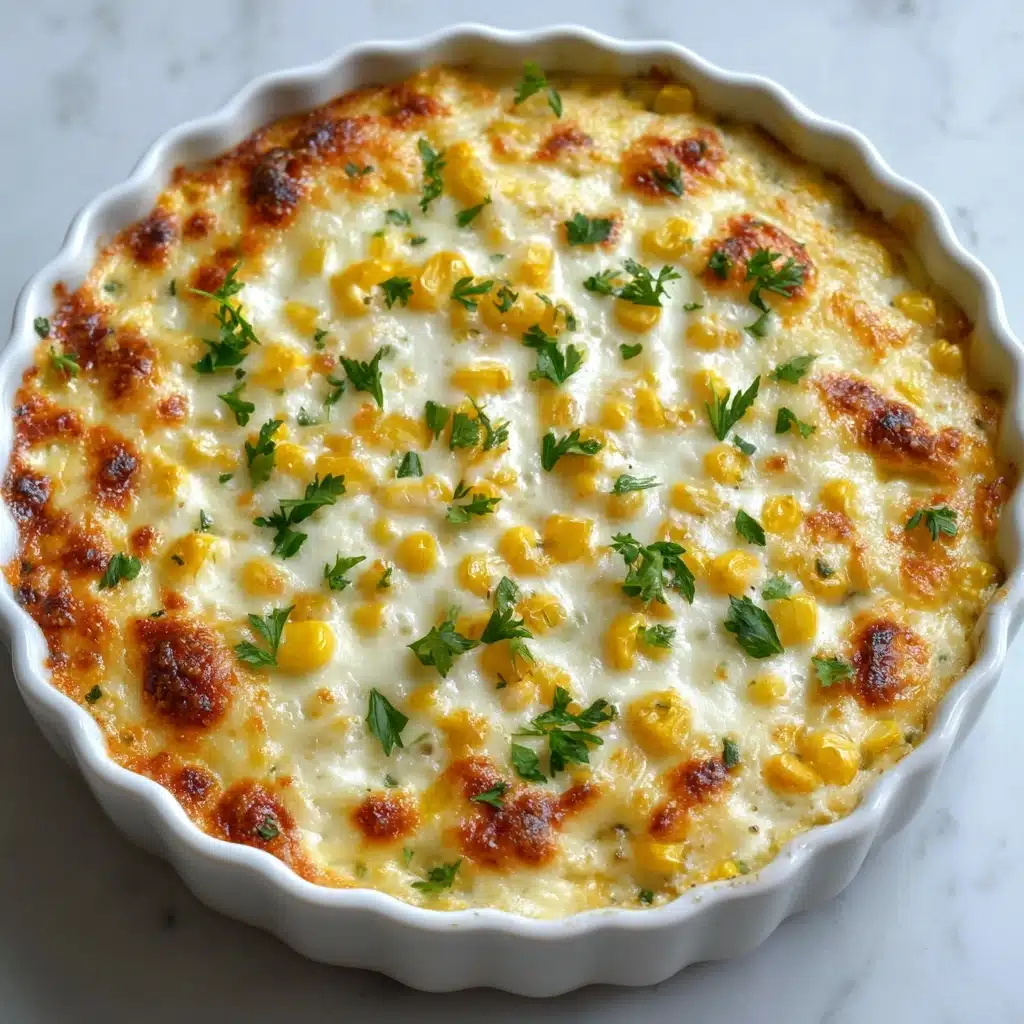Cheesy Cream Cheese Corn Casserole Recipe - Recipe Image