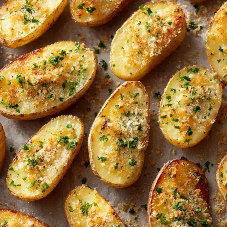 Baked Garlic Parmesan Potato Wedges Recipe
