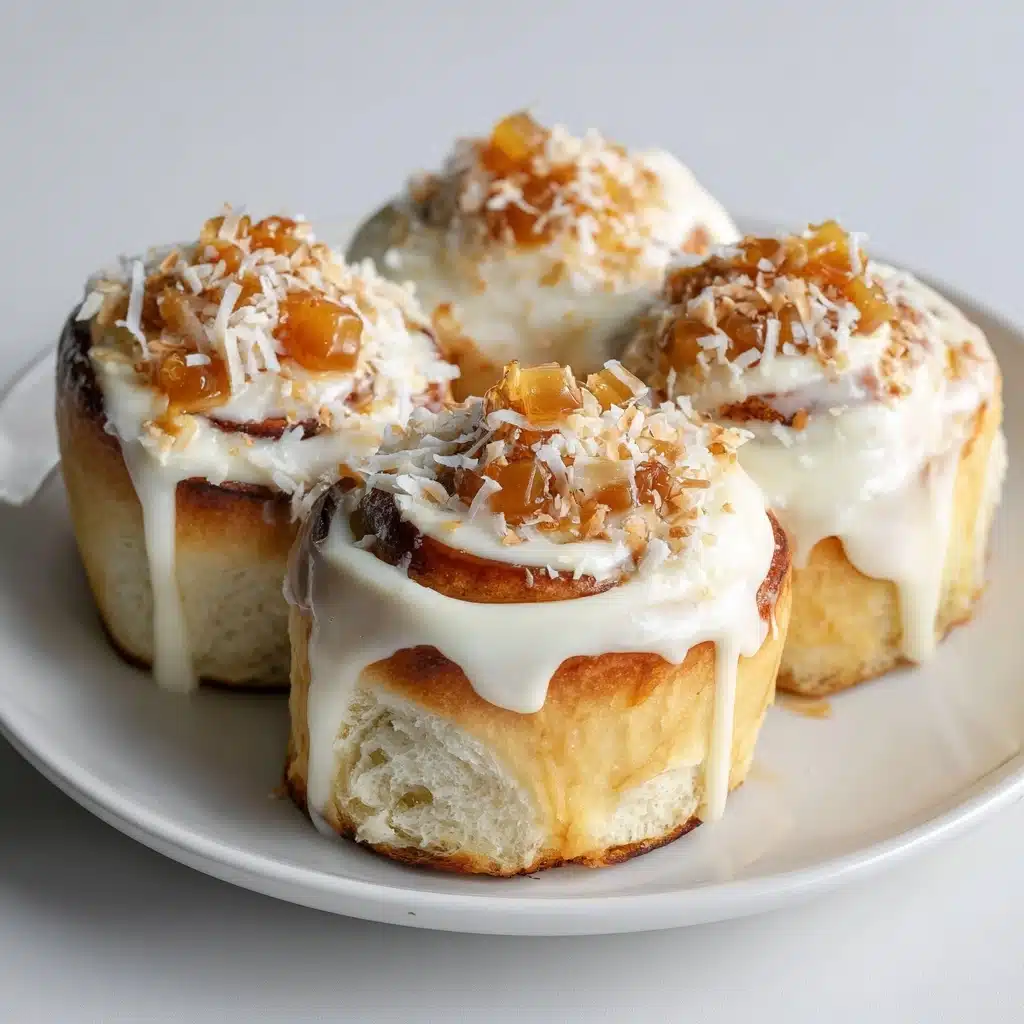 Breakfast Sweet Rolls with Coconut and Toffee Recipe