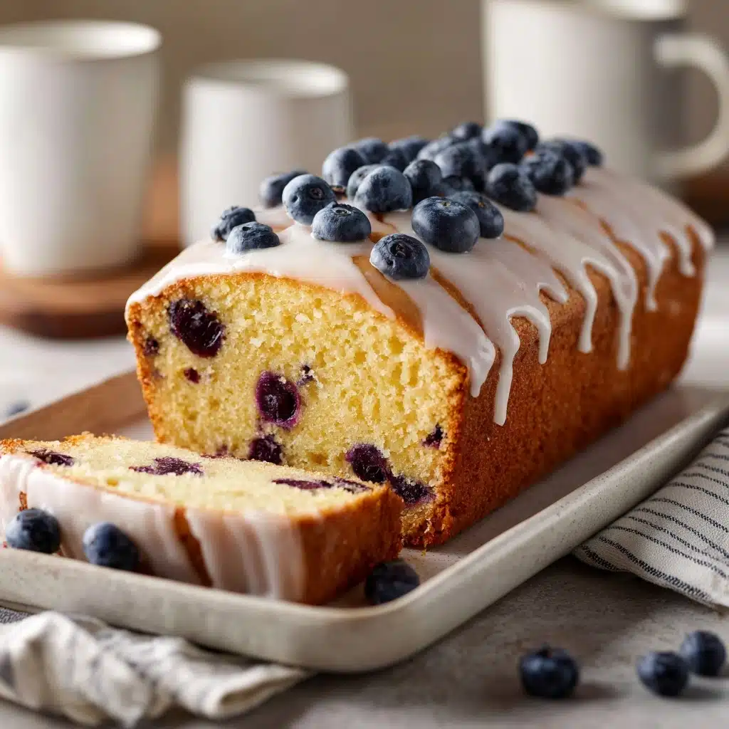 Blueberry Bread with Lemon Glaze Recipe