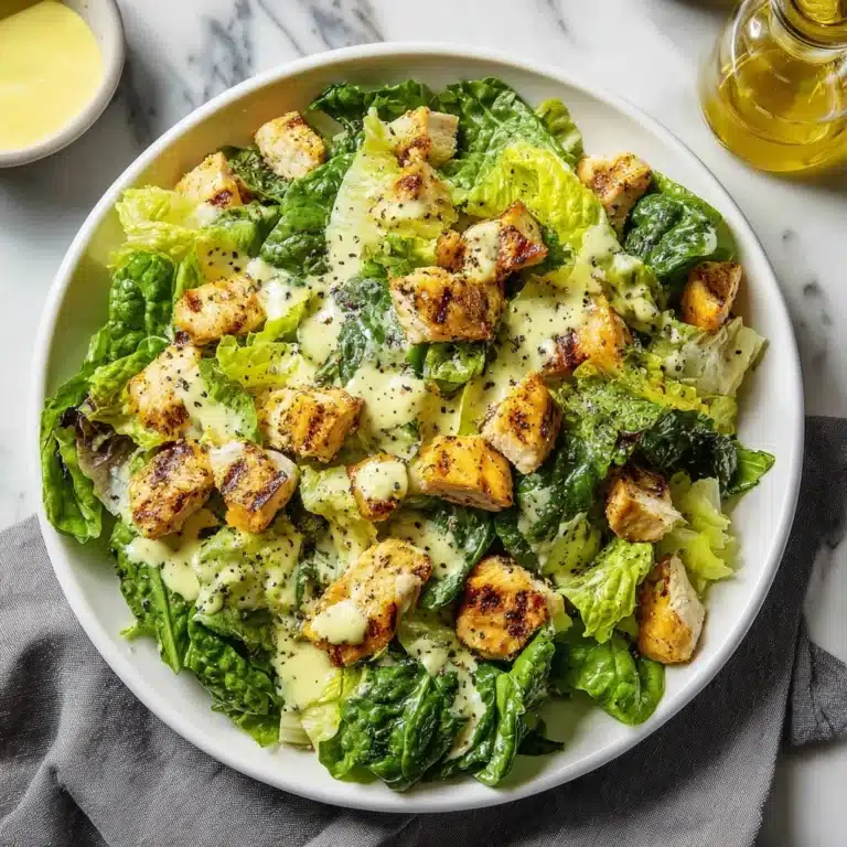Grilled Chicken Caesar Salad with Croutons Recipe