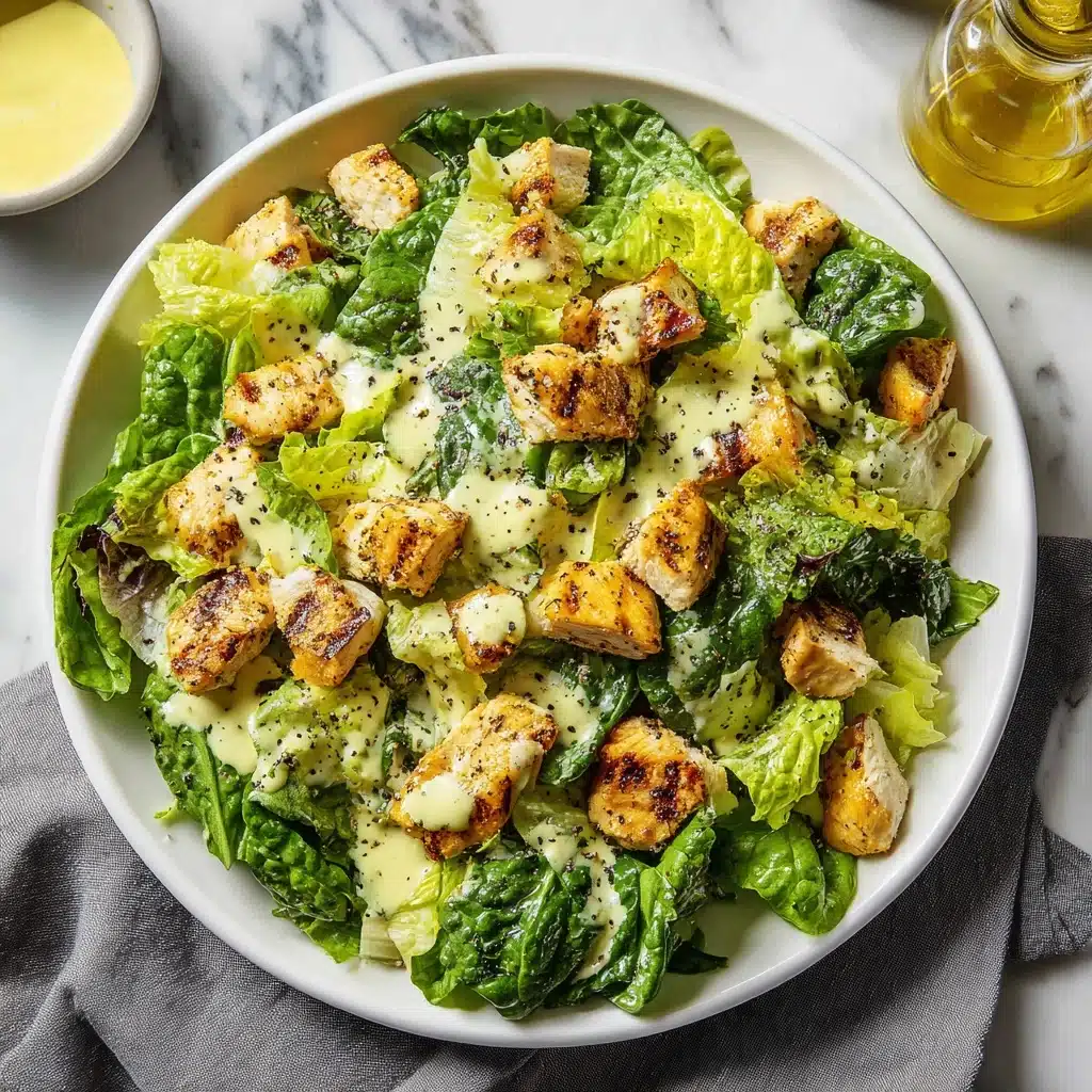 Grilled Chicken Caesar Salad with Croutons Recipe