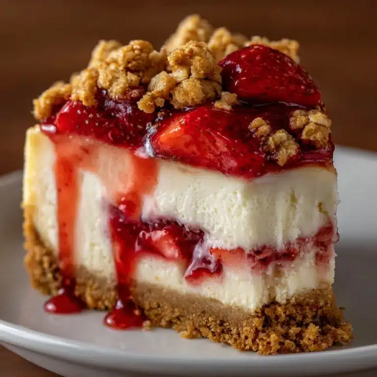 Strawberry Crunch Cheesecake Recipe