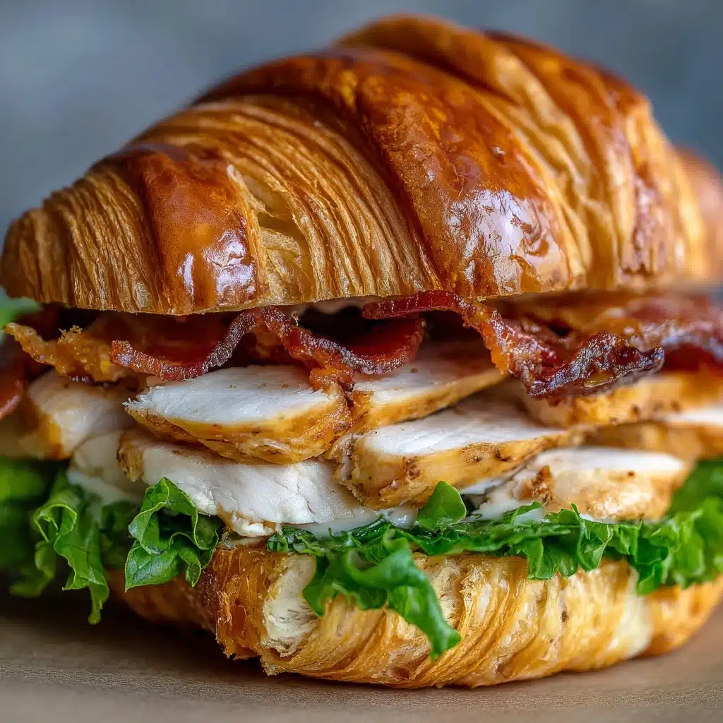 Chicken Caesar Croissant Sandwich Recipe