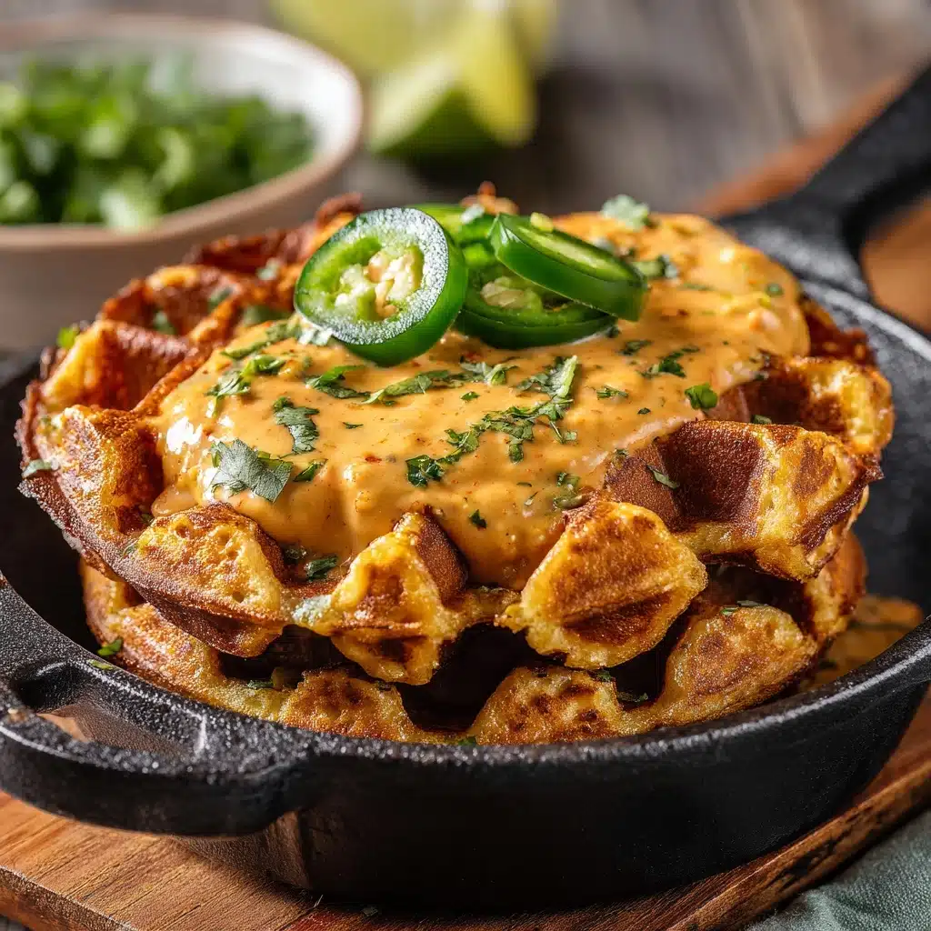 Waffles with Turkey Chile Con Queso Dip Recipe