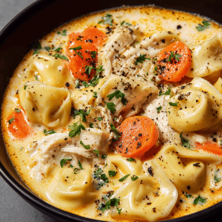 Creamy Vegetarian Tortellini Soup Recipe